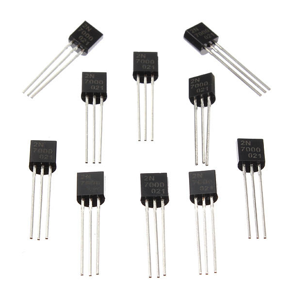 100pcs 2N7000 N-Channel Transistor Fast Switch MOSFET TO-92