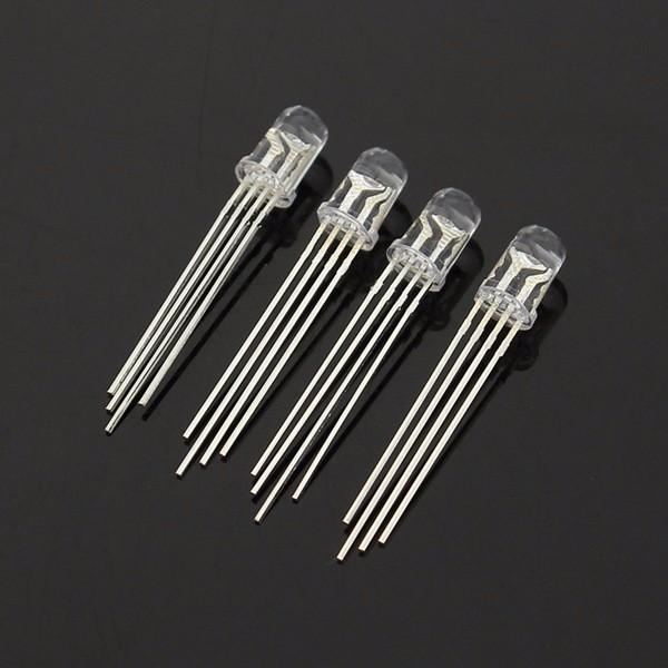 500pcs LED RGB Common Cathode 4-Pin F5 5MM Diode