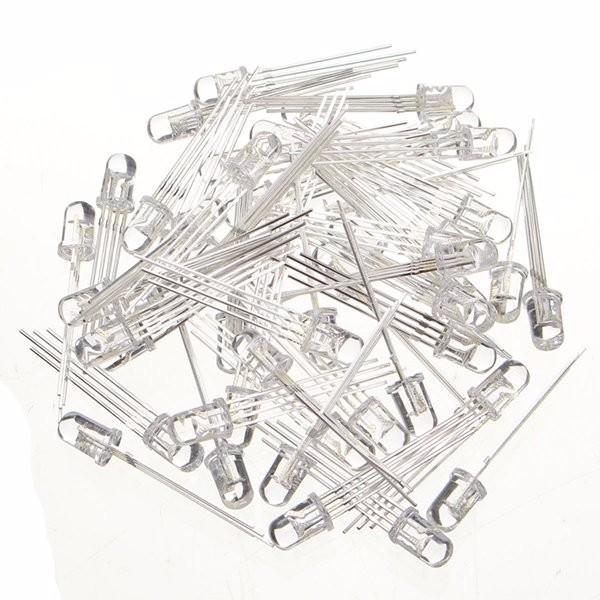 500pcs LED RGB Common Cathode 4-Pin F5 5MM Diode