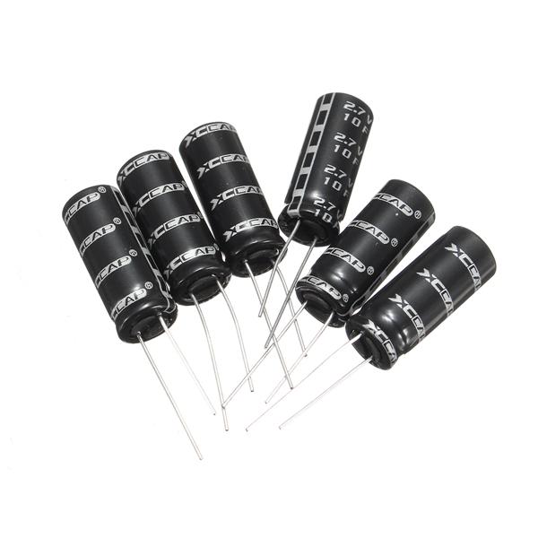 10pcs 2.7V 10F Cylindrical Ultra Super Farad Capacitor High Power Capacitance Supercap Fast Charge Long Life 10 x 26mm