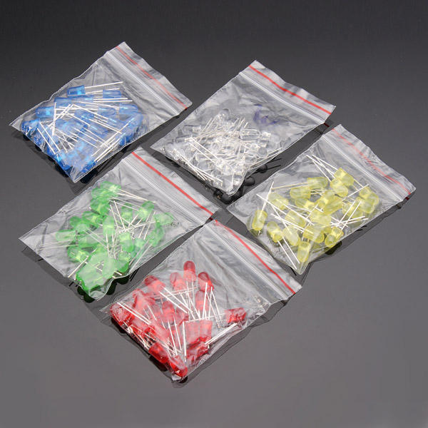 100pcs 20mA F5 5MM 5 Colors Ultra Bright LED Diode