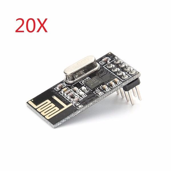 20Pcs NRF24L01+ SI24R1 2.4G Wireless Power Enhance...