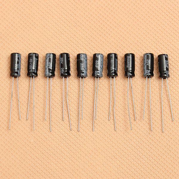 210Pcs 25 Value 0.1uF~220uF Electrolytic Capacitor...