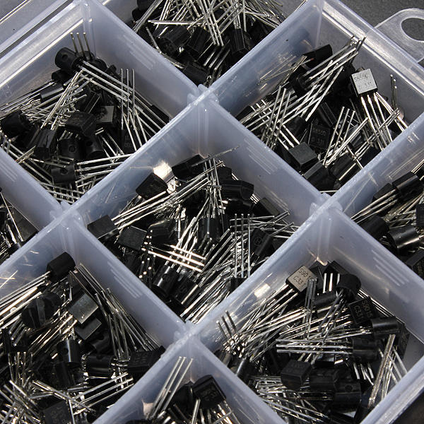 600 Pcs 15 Value x 40 Pcs Transistor TO-92 Assortment Box Kit