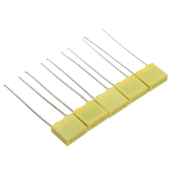 50pcs 1nF-0.47uF 10 Value Polypropylene Plastic Film Capacitor Kit 5pcs Each Value