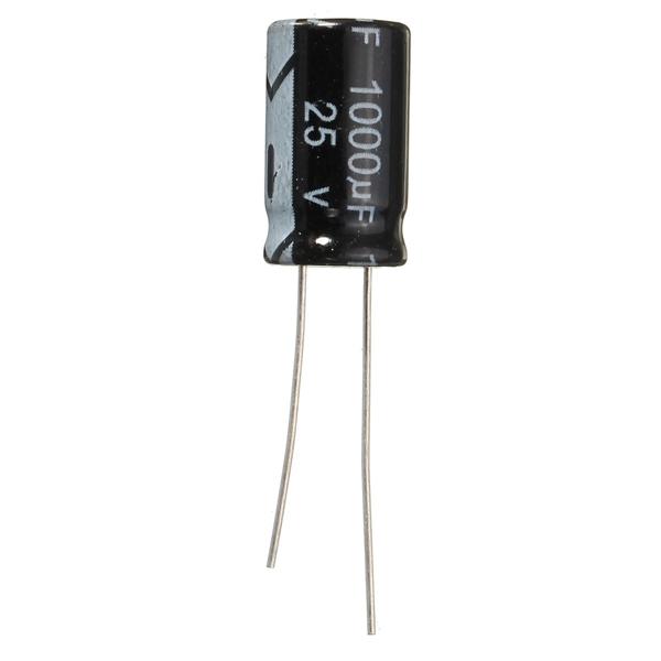 60pcs 1000uF 25V Radial Electrolytic Capacitor 10 x 17mm