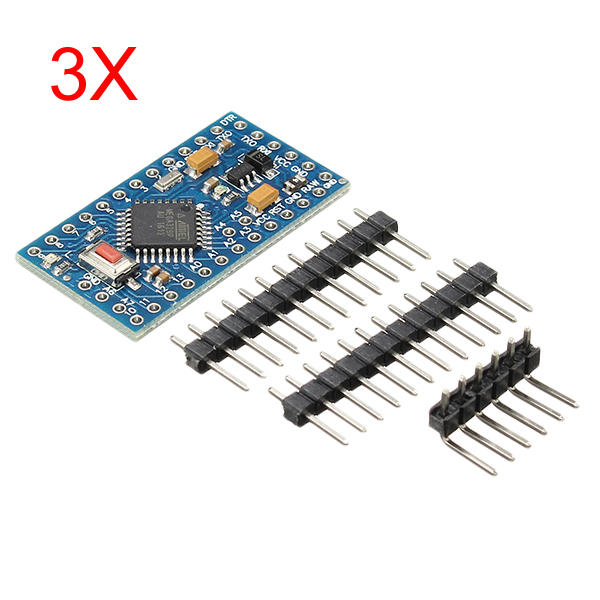 3Pcs Pro Mini ATMEGA328P Module 3.3V 8M Interactiv...