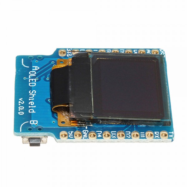 3pcs OLED Shield V2.0.0 For Wemos D1 Mini 0.66 Inch 64X48 IIC I2C Two Button