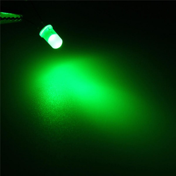 50Pcs 5mm Round Red Green Blue Yellow White Color Diffused LED Light Diode Lamp