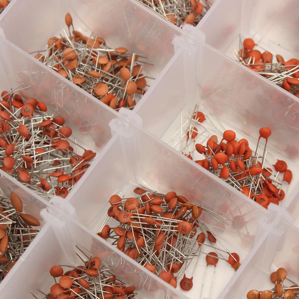 36Value 3600pcs 50V Electrolytic Capacitor Assortment Box Kit Range 100pF - 1uF Ceramic Capacitor