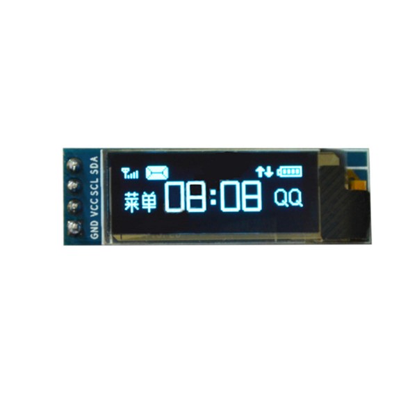 5Pcs 0.91 Inch 128x32 IIC I2C Blue OLED LCD Display DIY Oled Module SSD1306 Driver IC DC 3.3V 5V PIC