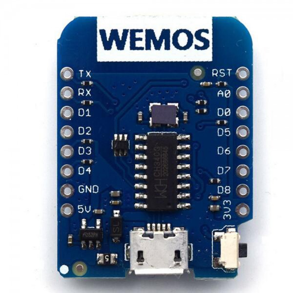 D1 mini V2.2.0 WIFI Internet Development Board + 1 Channel 5V Relay Module High Level Trigger