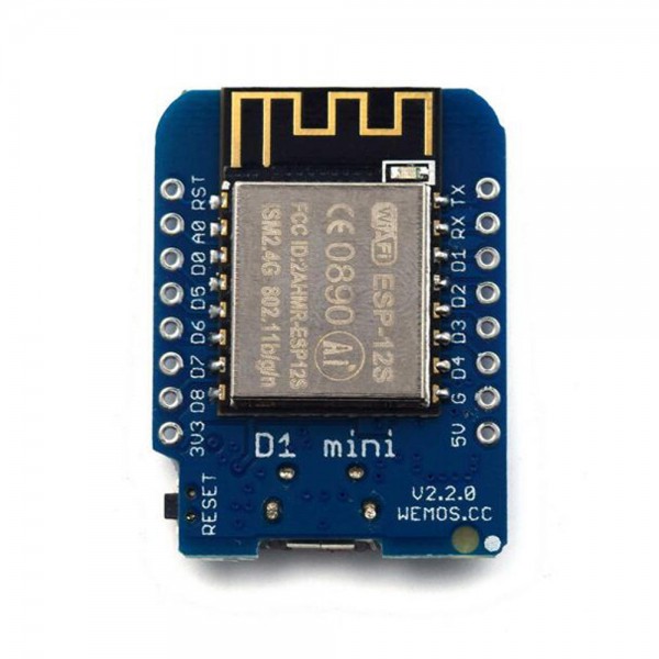 D1 mini V2.2.0 WIFI Internet Development Board + 1 Channel 5V Relay Module High Level Trigger