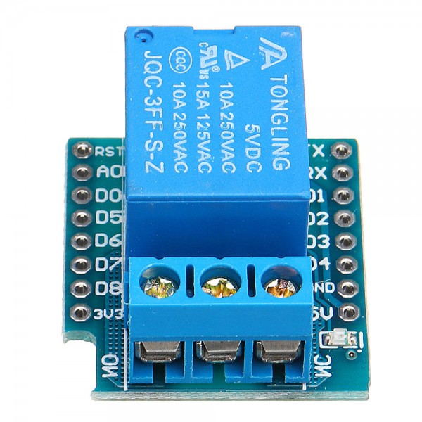 D1 mini V2.2.0 WIFI Internet Development Board + 1 Channel 5V Relay Module High Level Trigger