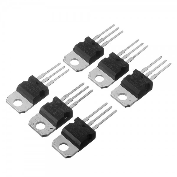 50Pcs 10 values 5 Each LM317T L7805 L7806 L7808 L7809 L7810 L7812 L7815 L7818 L7824 Transistor Assortment Kit