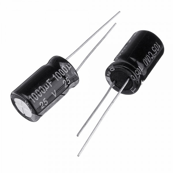 20Pcs High Frequency Low Impedance 25V 1000uF 10*13MM Aluminum Electrolytic Capacitor 1000uf 25v 25V1000uf