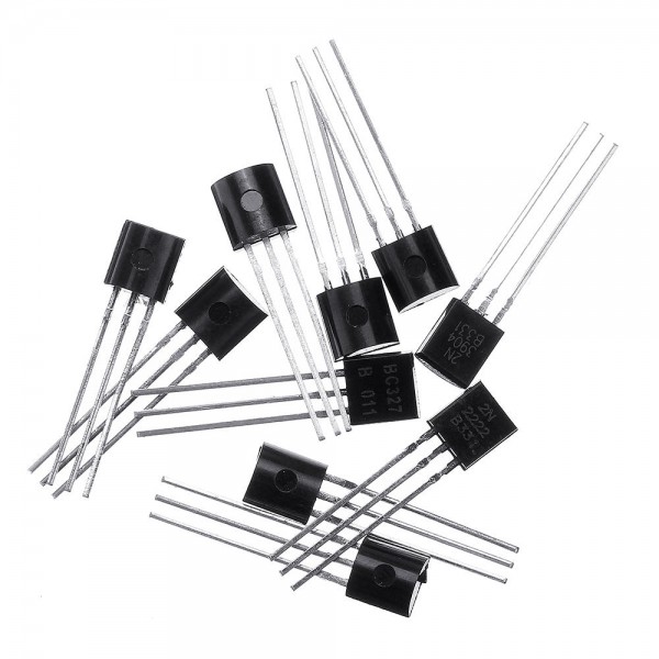 200Pcs Transistor Assortment Kit BC337 BC327 2N2222 2N2907 2N3904 2N3906 S8050 S8550 A1015 C1815 10 Value Transistors Box